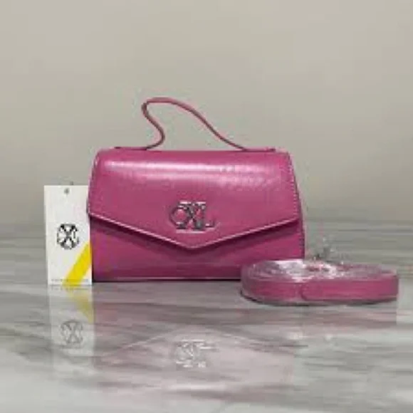 CXL by Christian Lacroix Laine Matte Patent Crossbody Pink NWT Barbiecore - Picture 8 of 9